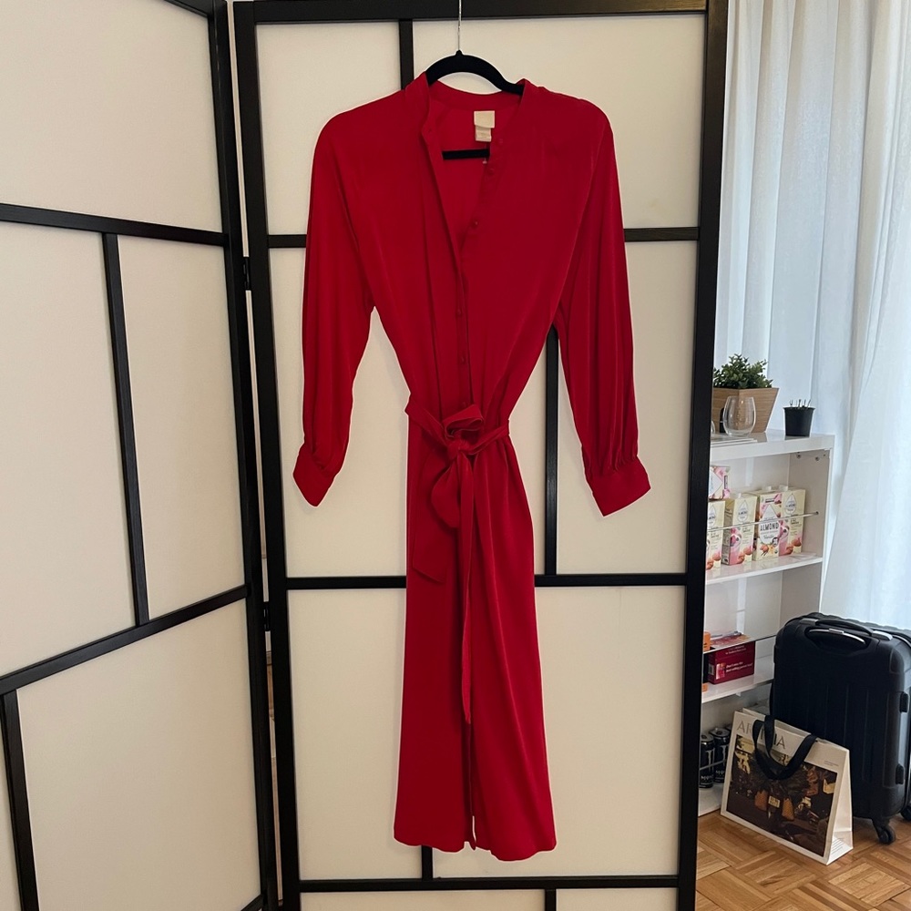 Maxi red dress